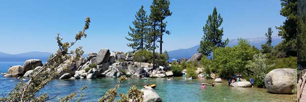 Swimming in Lake Tahoe