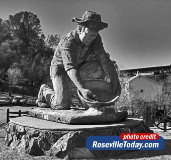 Auburn Gold Rush Miner statue in Auburn
