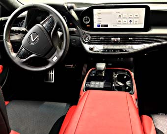 interior of Lexus Ls 500