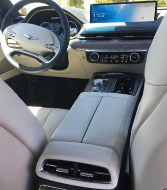 interior photo of the new Genesis G80 EV