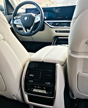 interior cabin view of the 2024 BMX X7